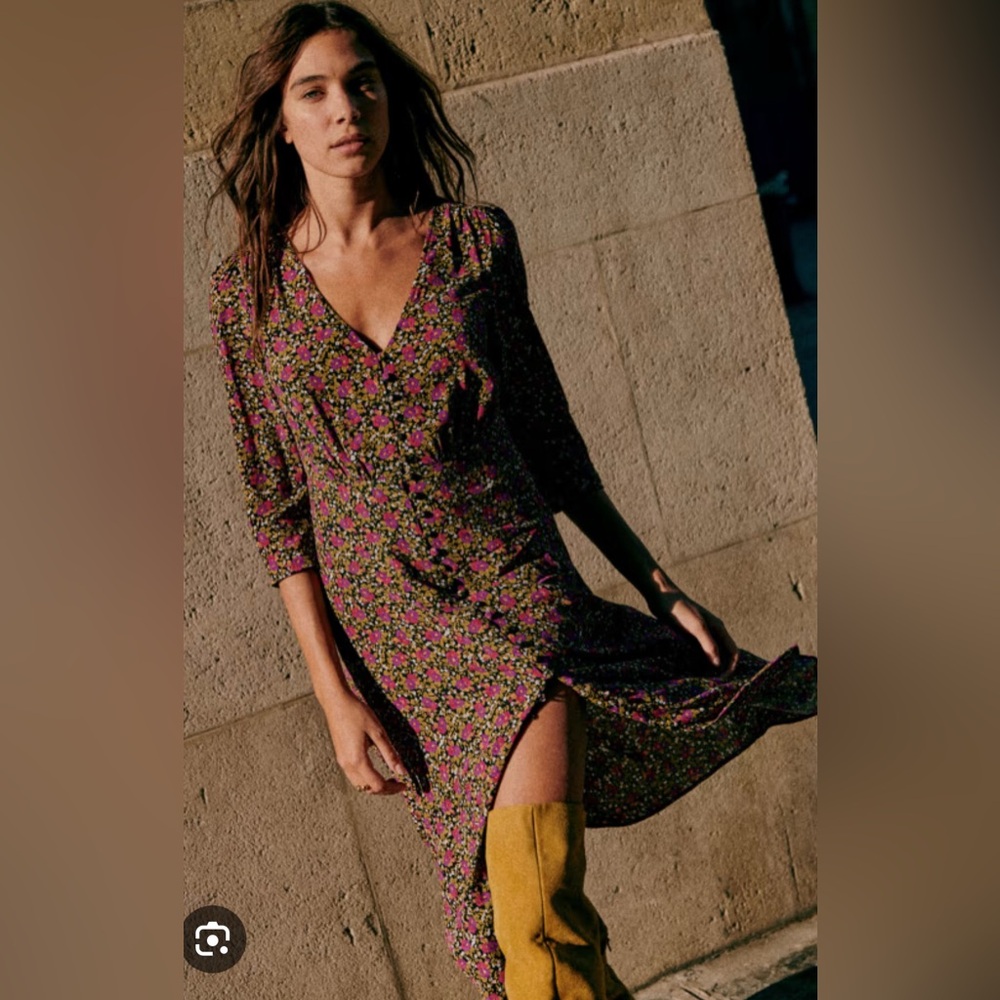 Sezane Estella Floral Dress